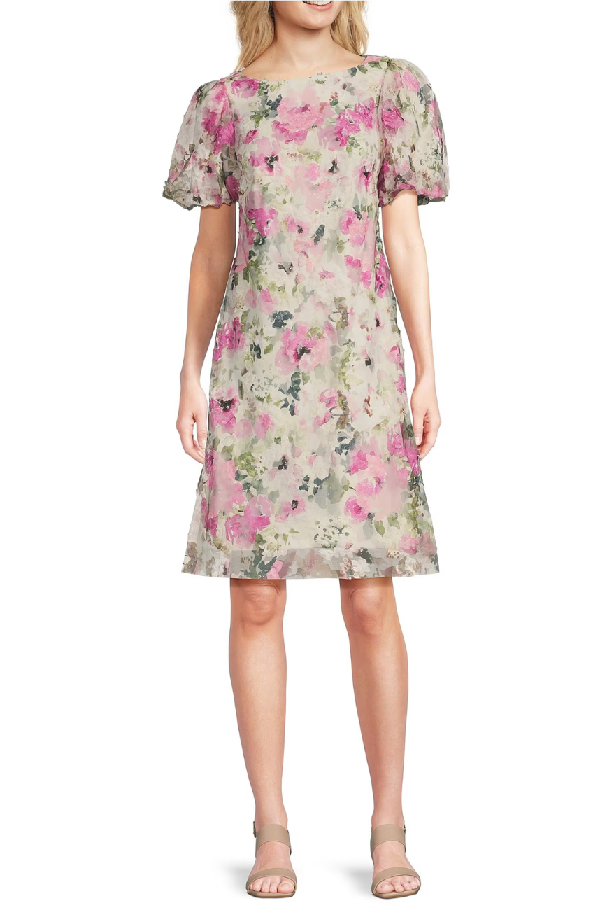 Floral Puff Sleeve Dress