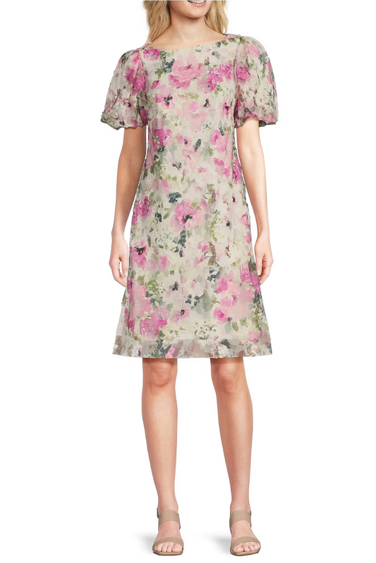 Floral Puff Sleeve Dress