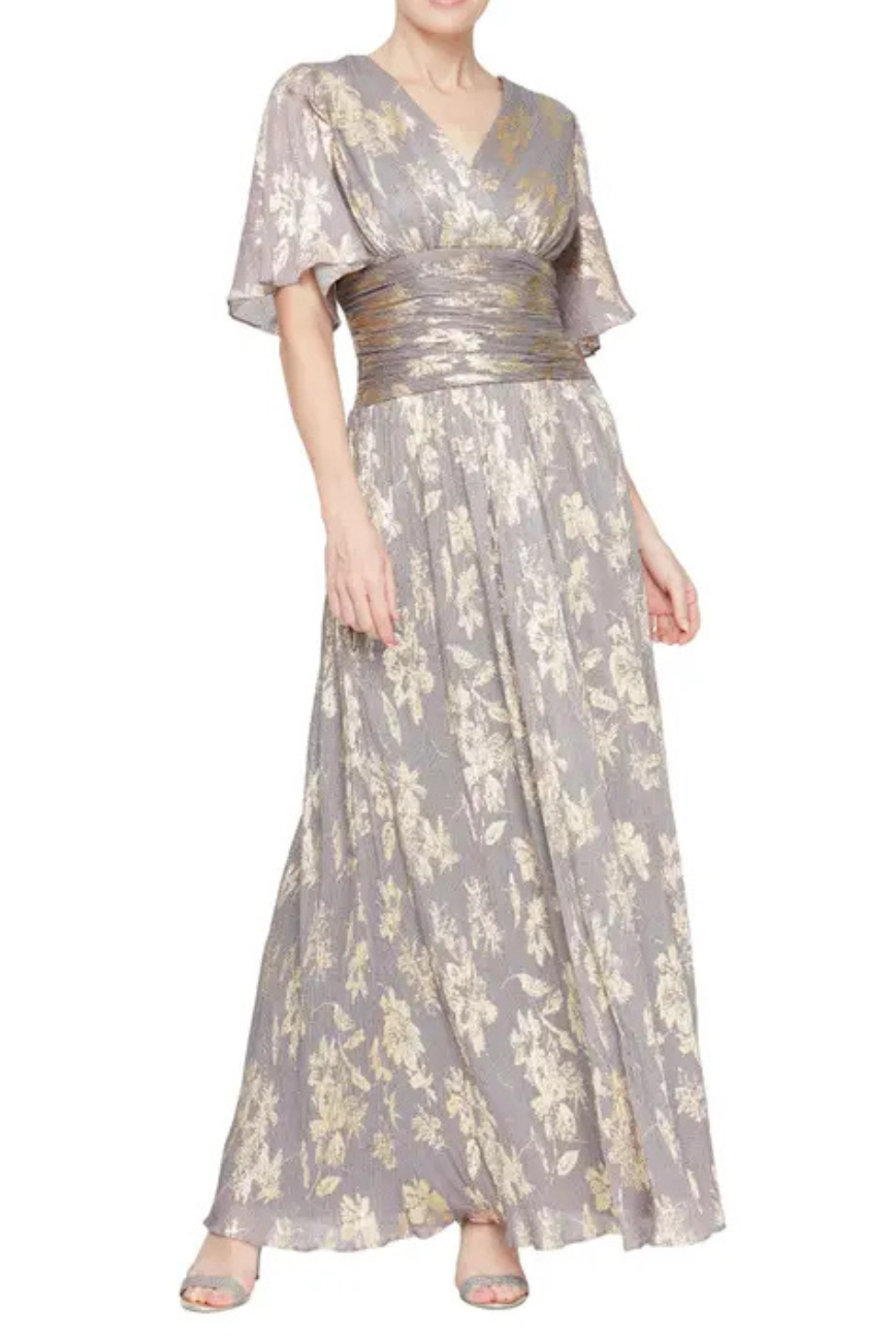 Faux Wrap Gown