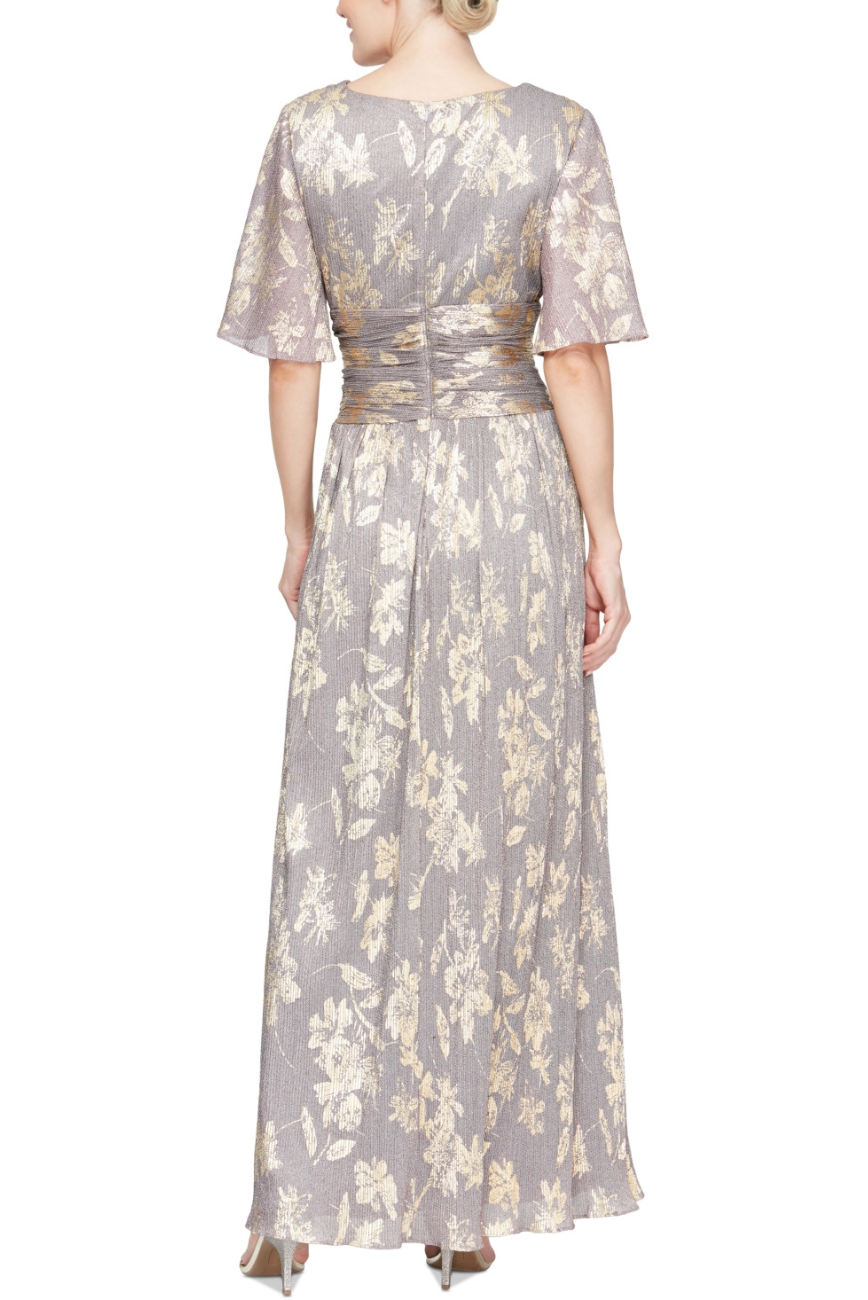 Faux Wrap Gown