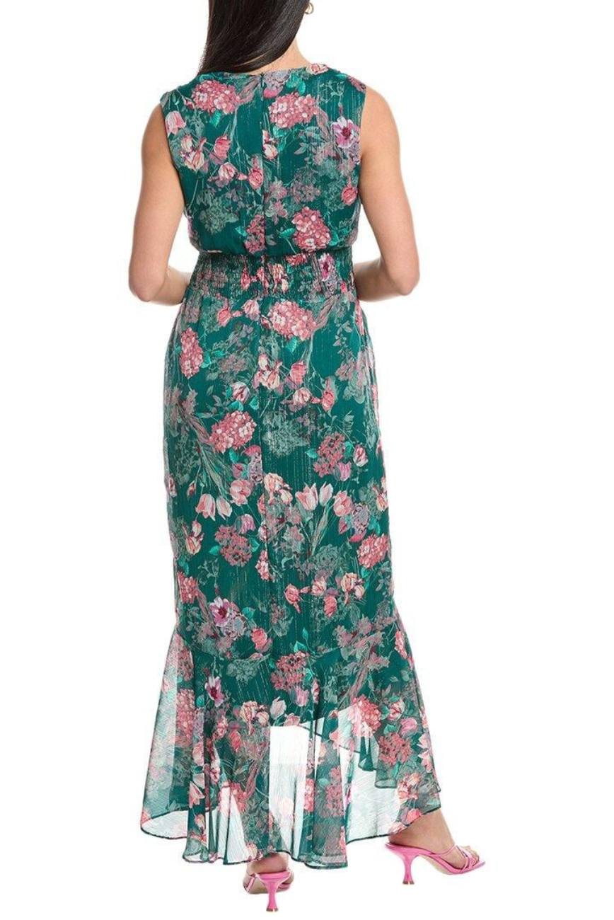 Faux Wrap Ruffle Dress