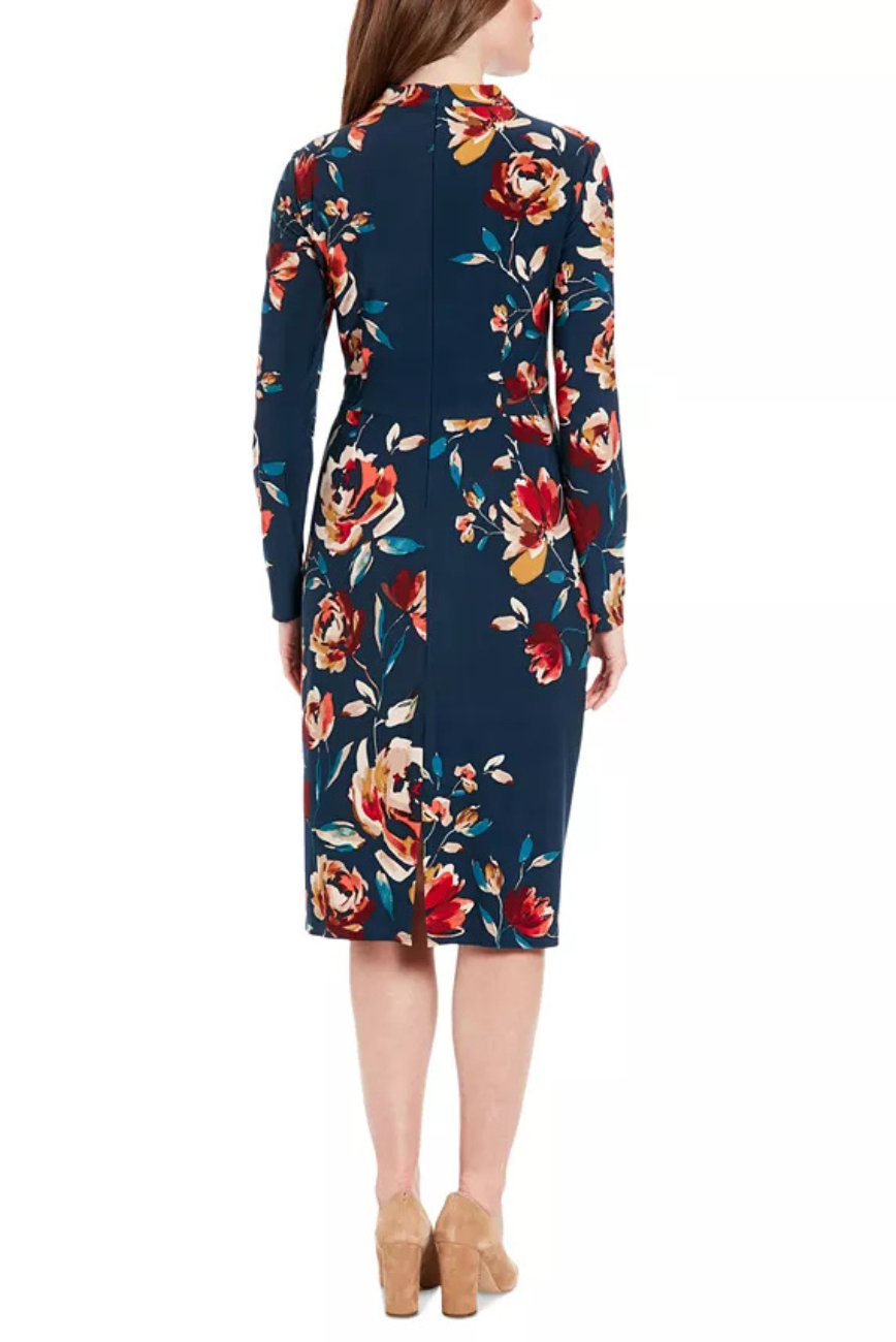 Mock Neck Midi Dress