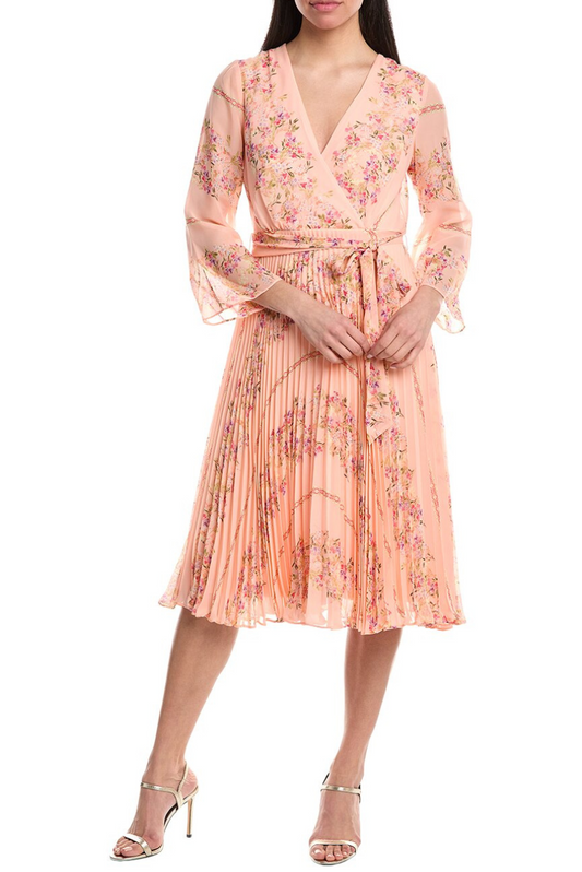 Tie Waist Floral Dress