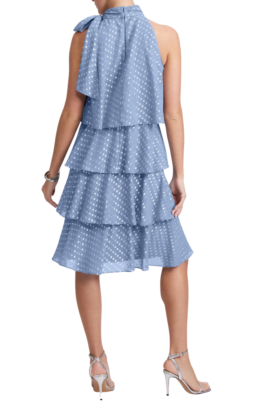 Polka Tier Midi Dress