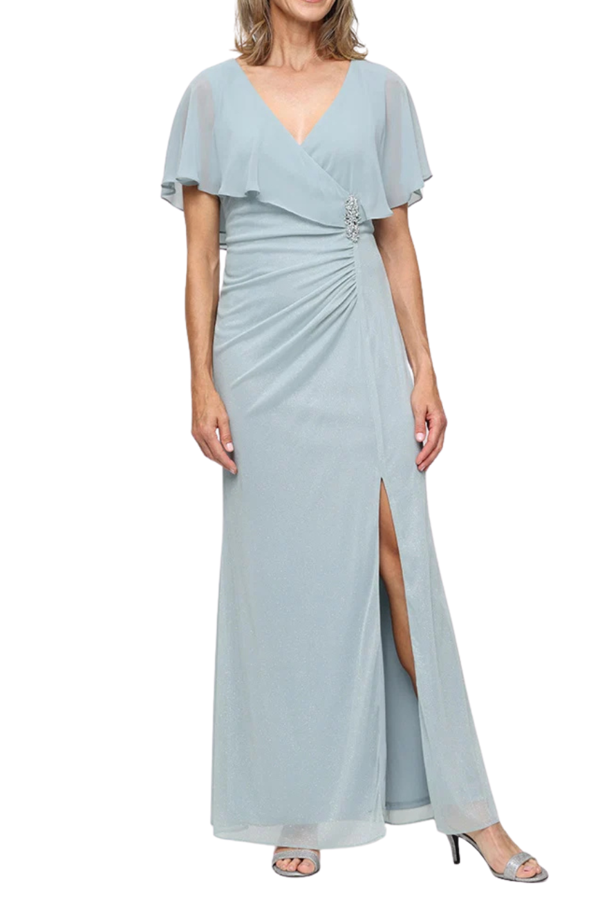 Surplice Overlay Gown
