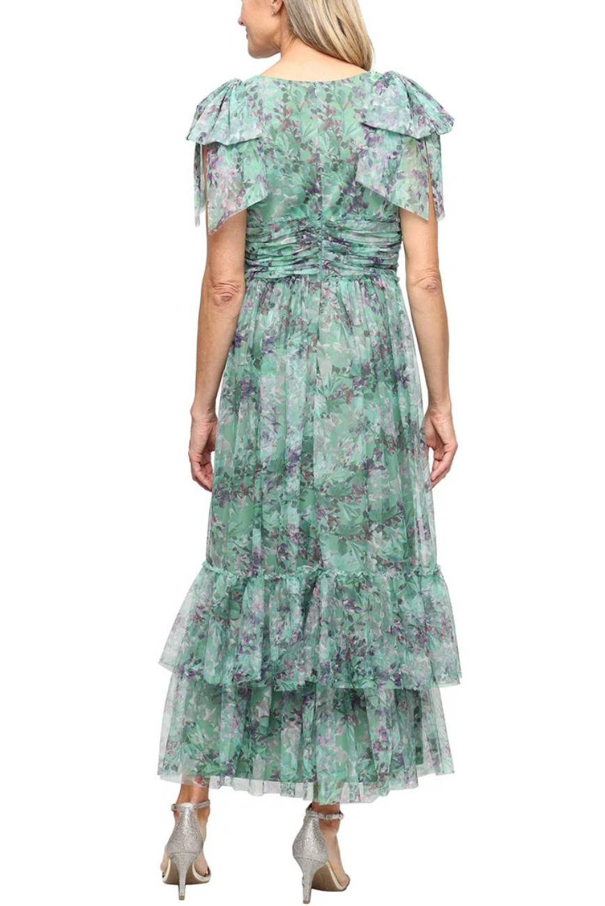 Floral Tiered Midi