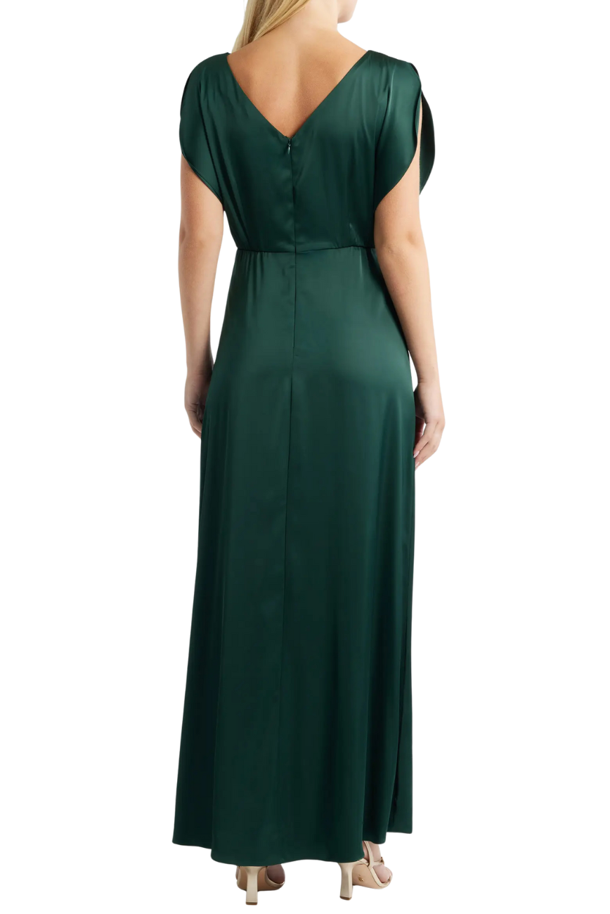 Cowl Neck Satin Gown