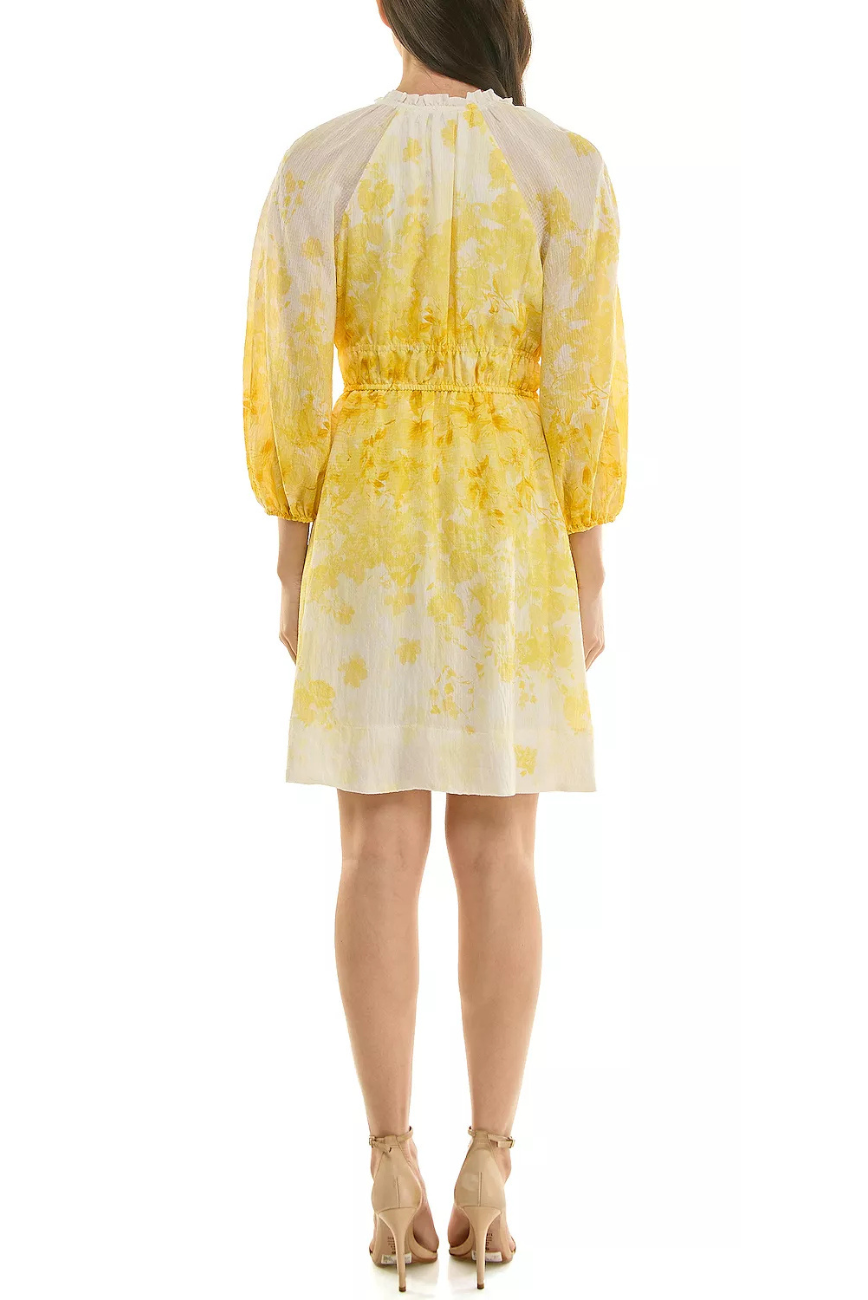 3/4 Sleeve Printed Dress