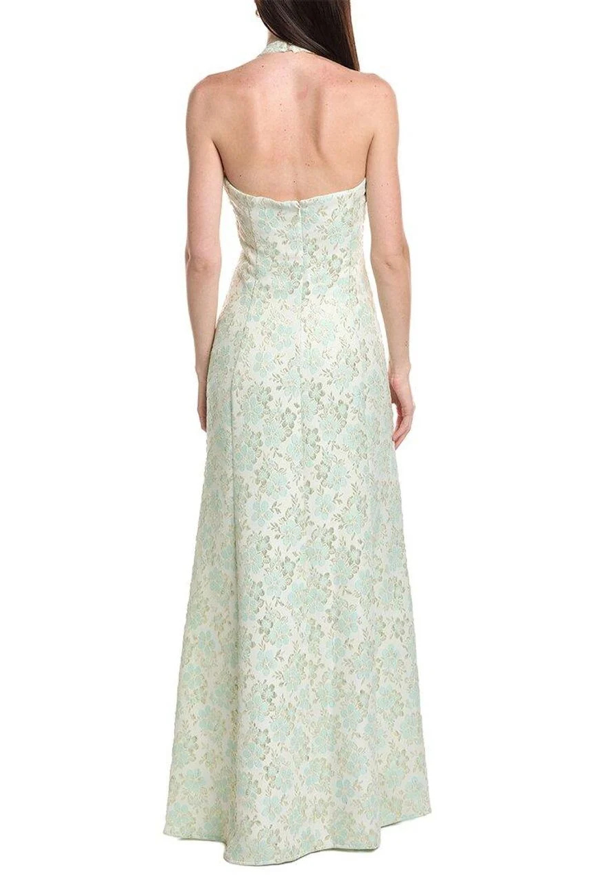 Halter Jacquard Gown