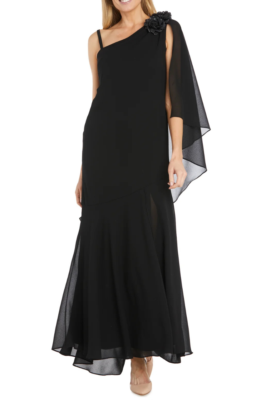 Chiffon Cape Dress