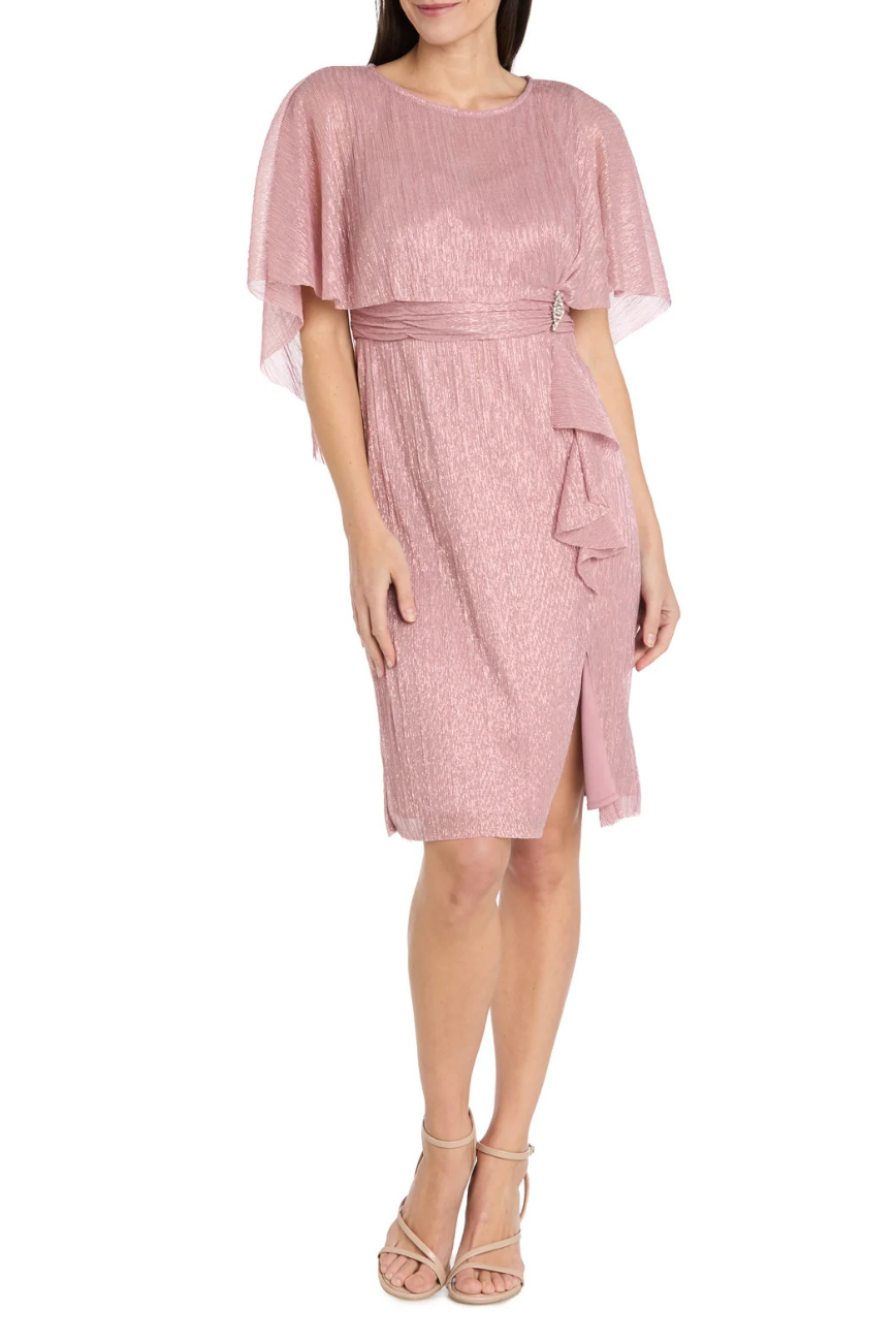 Ruffle Capelet Dress