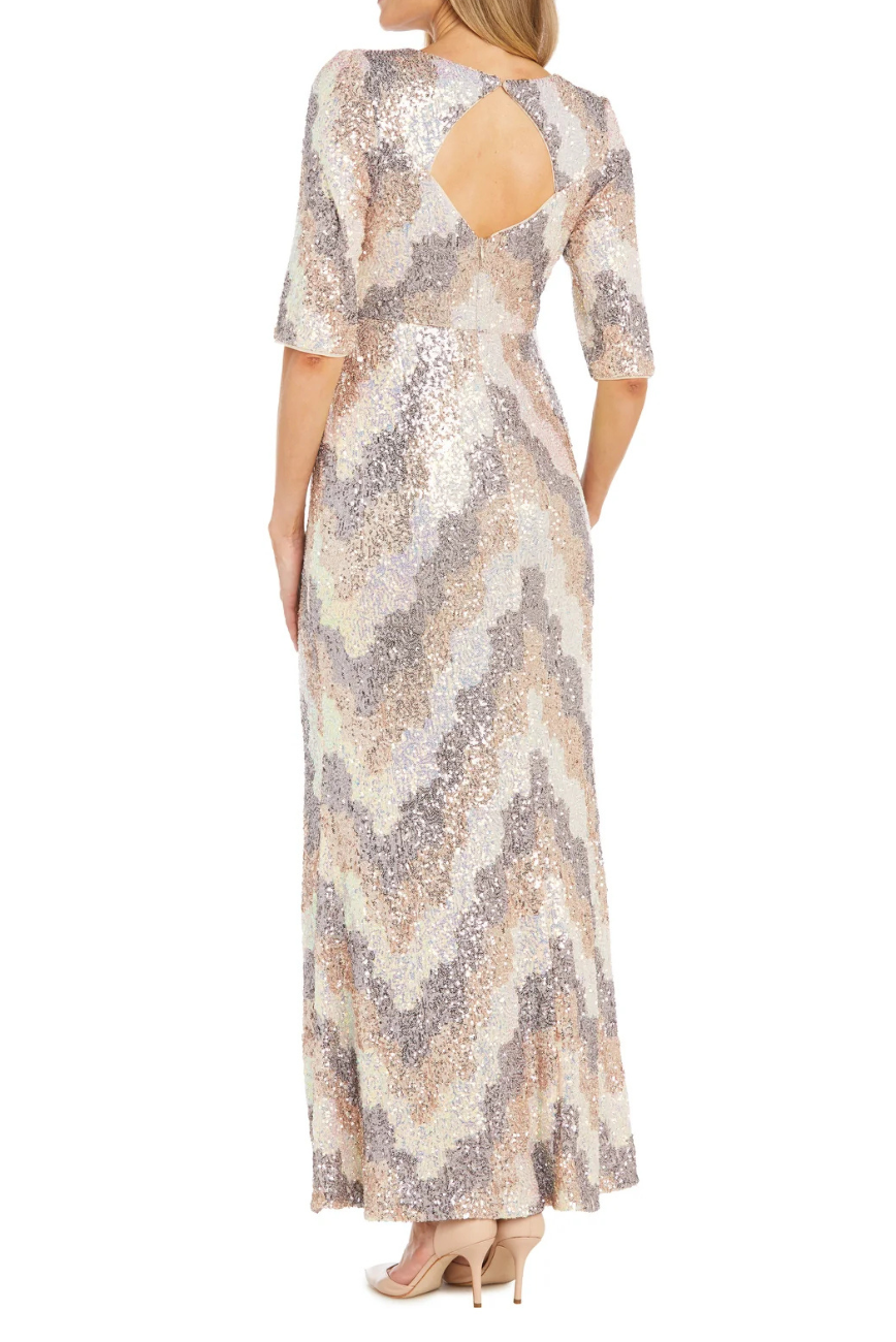 Colored Sequin Gown
