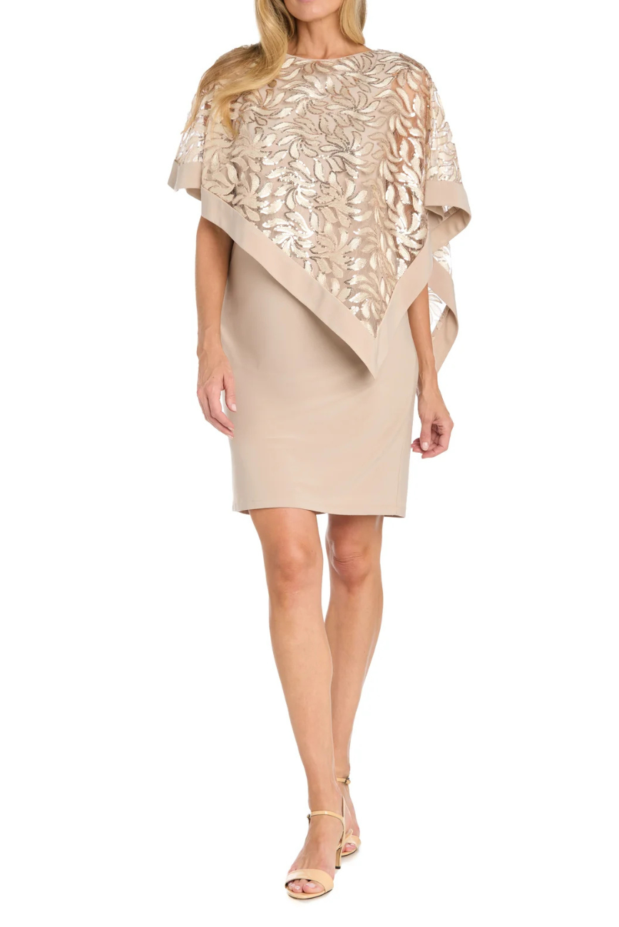 Poncho Floral Dress