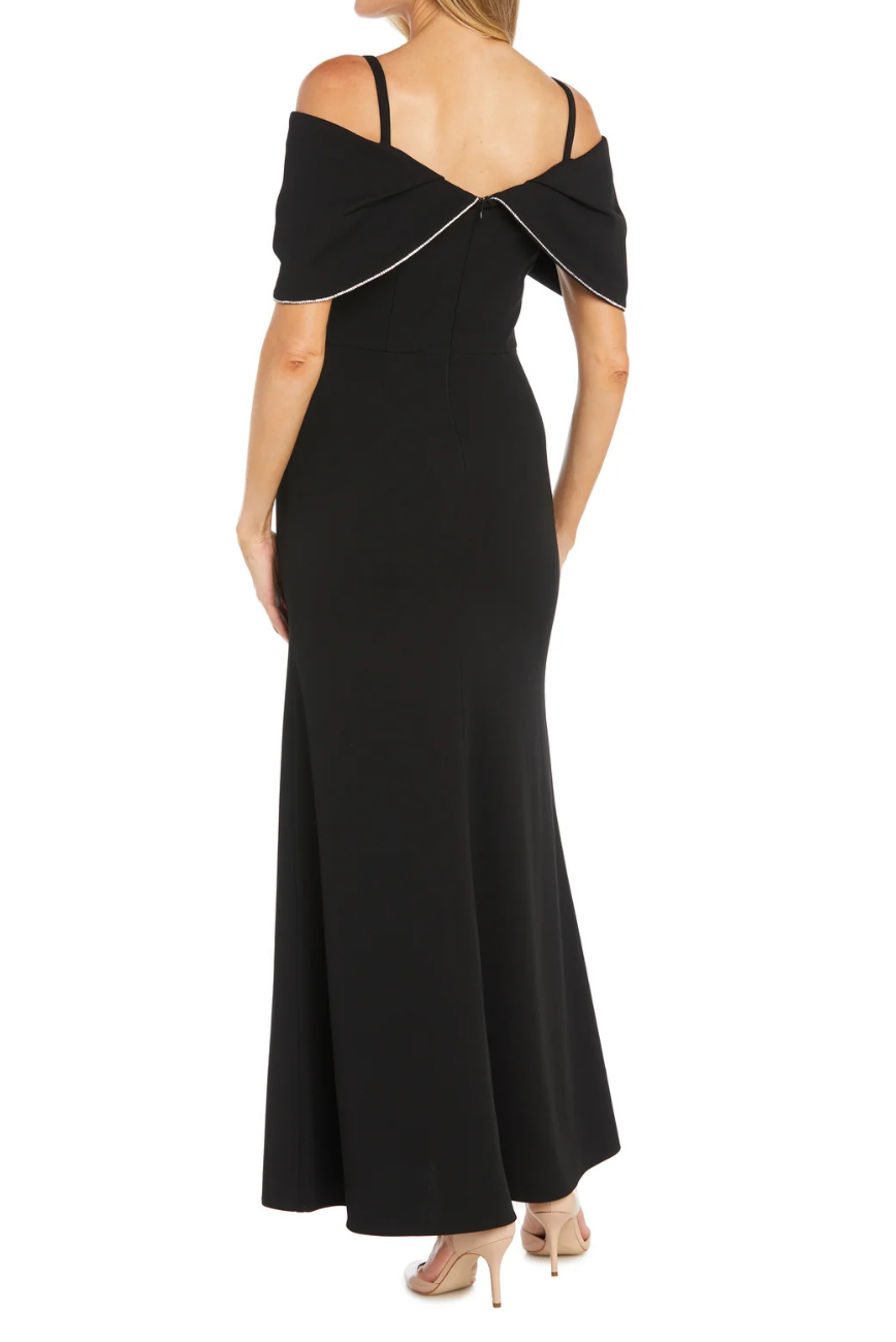 Rhinestone Capelet Gown