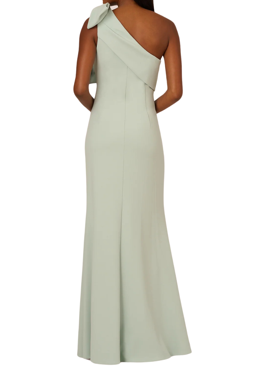 Crepe One Shoulder Gown