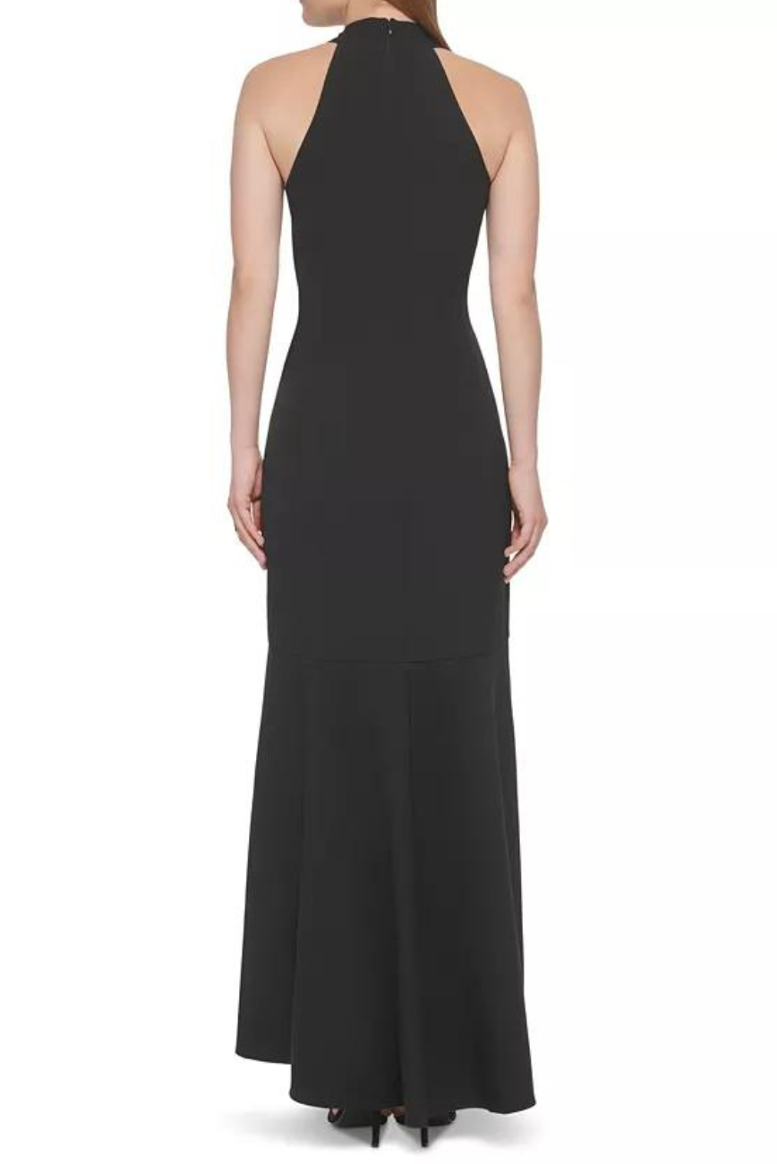 Criss Cross Halter Gown