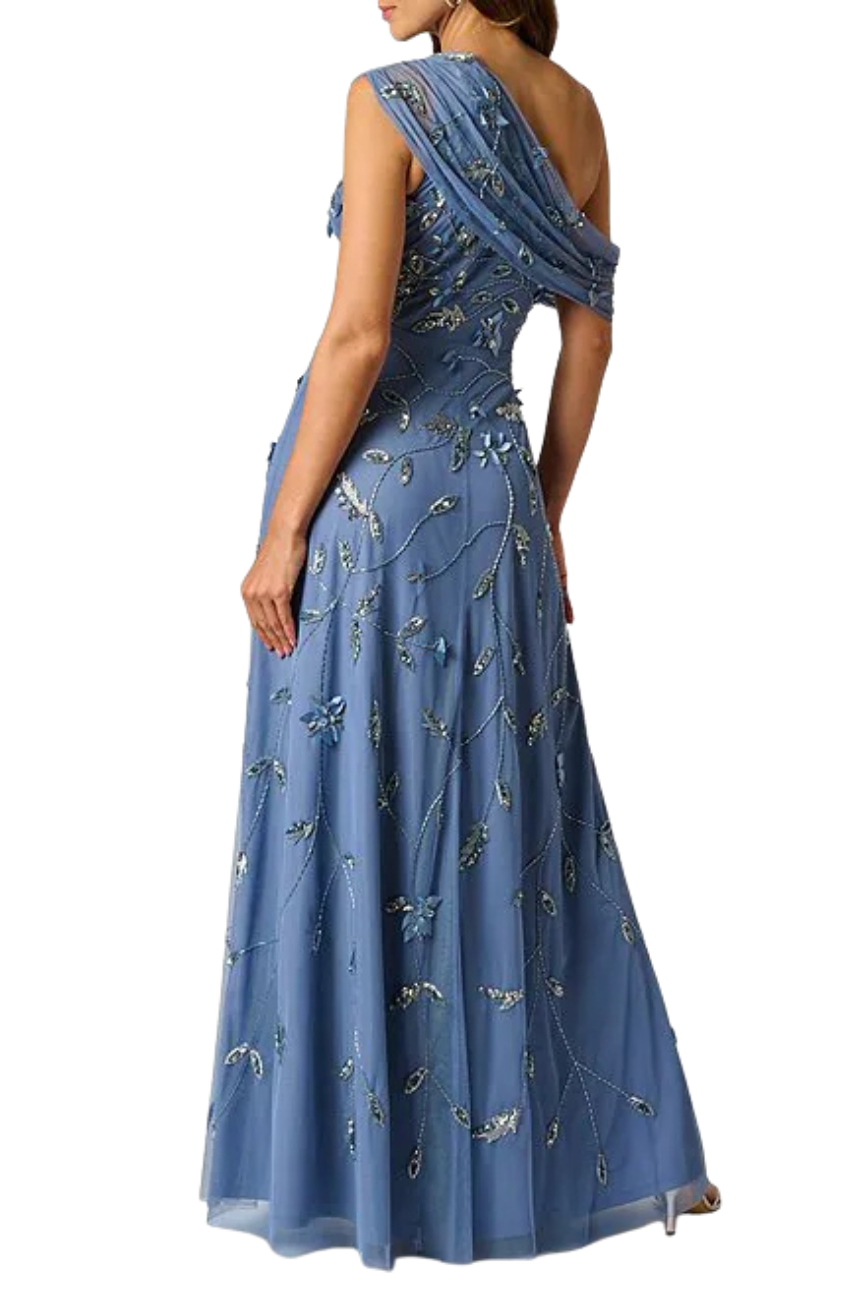Mesh Asymmetric Gown