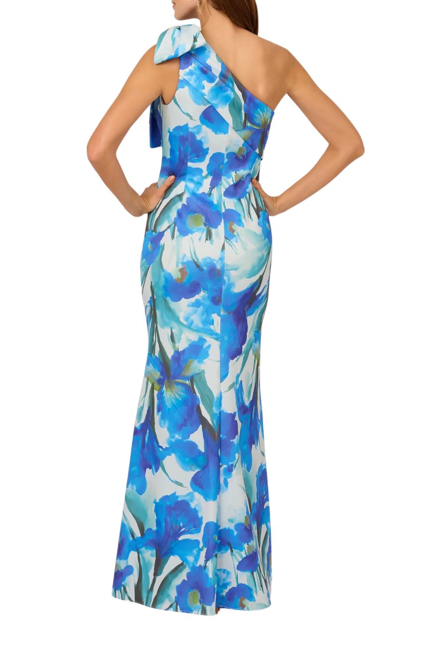 Floral Print Mermaid Gown