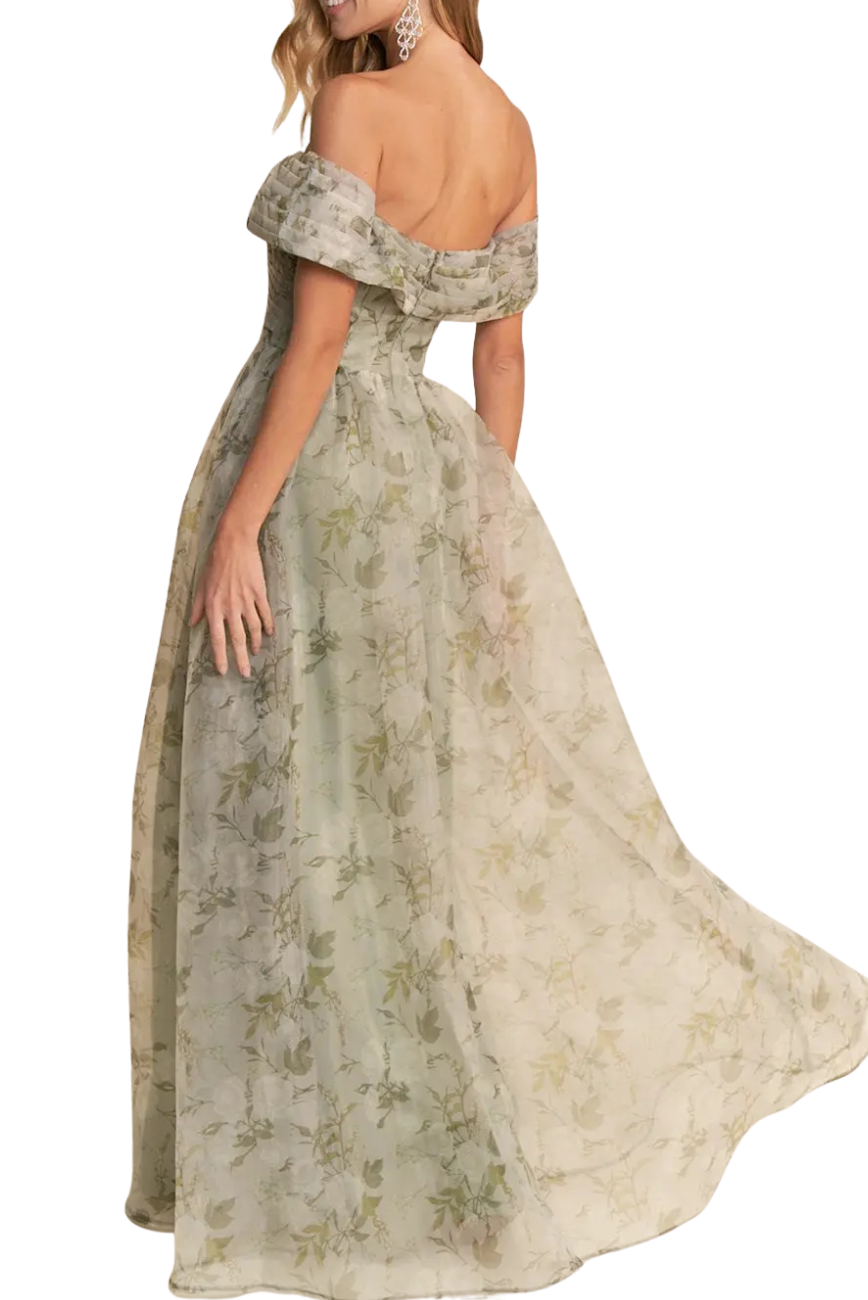 Floral Print Gown