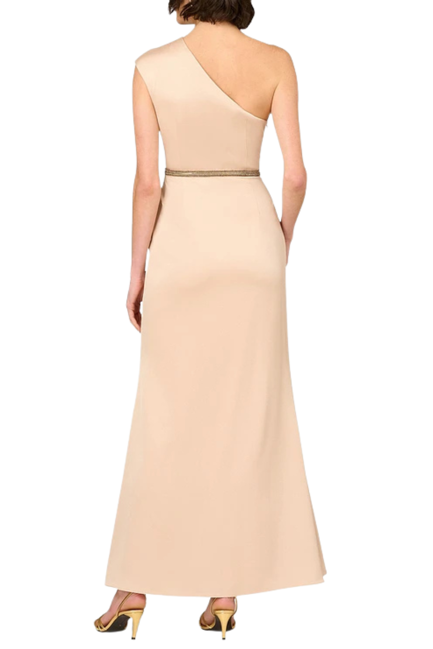 Draped Satin Gown
