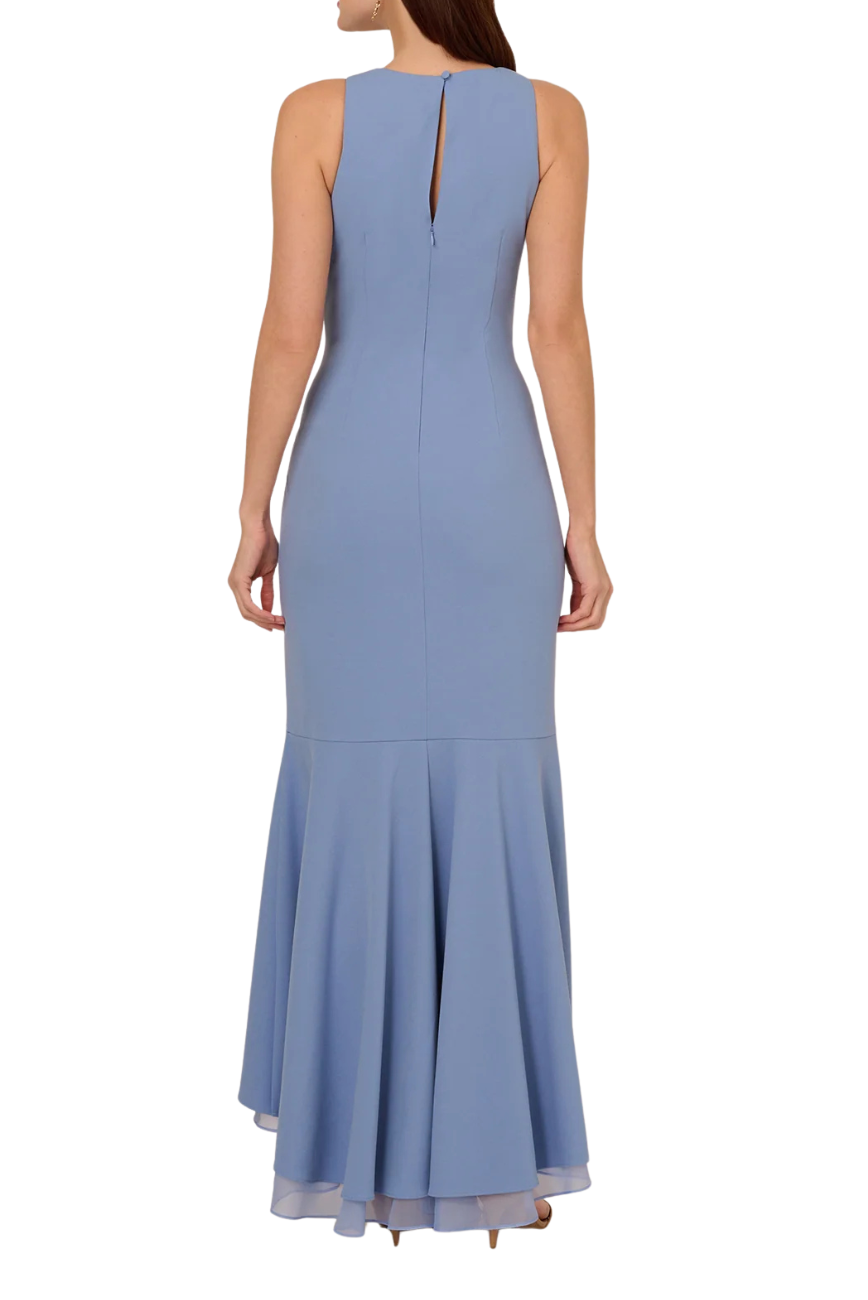 Ruffle High Low Gown