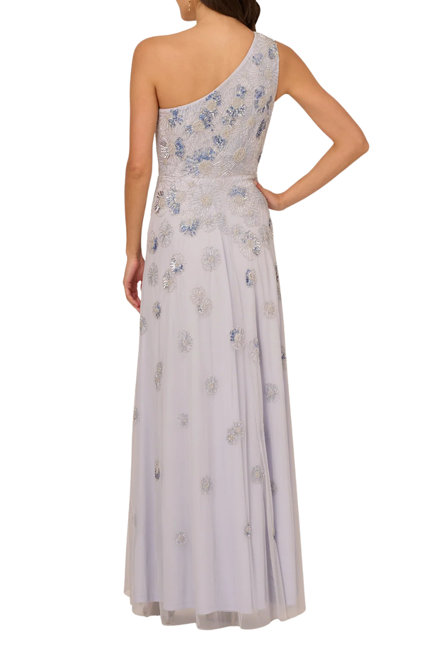 One Sided Floral Gown