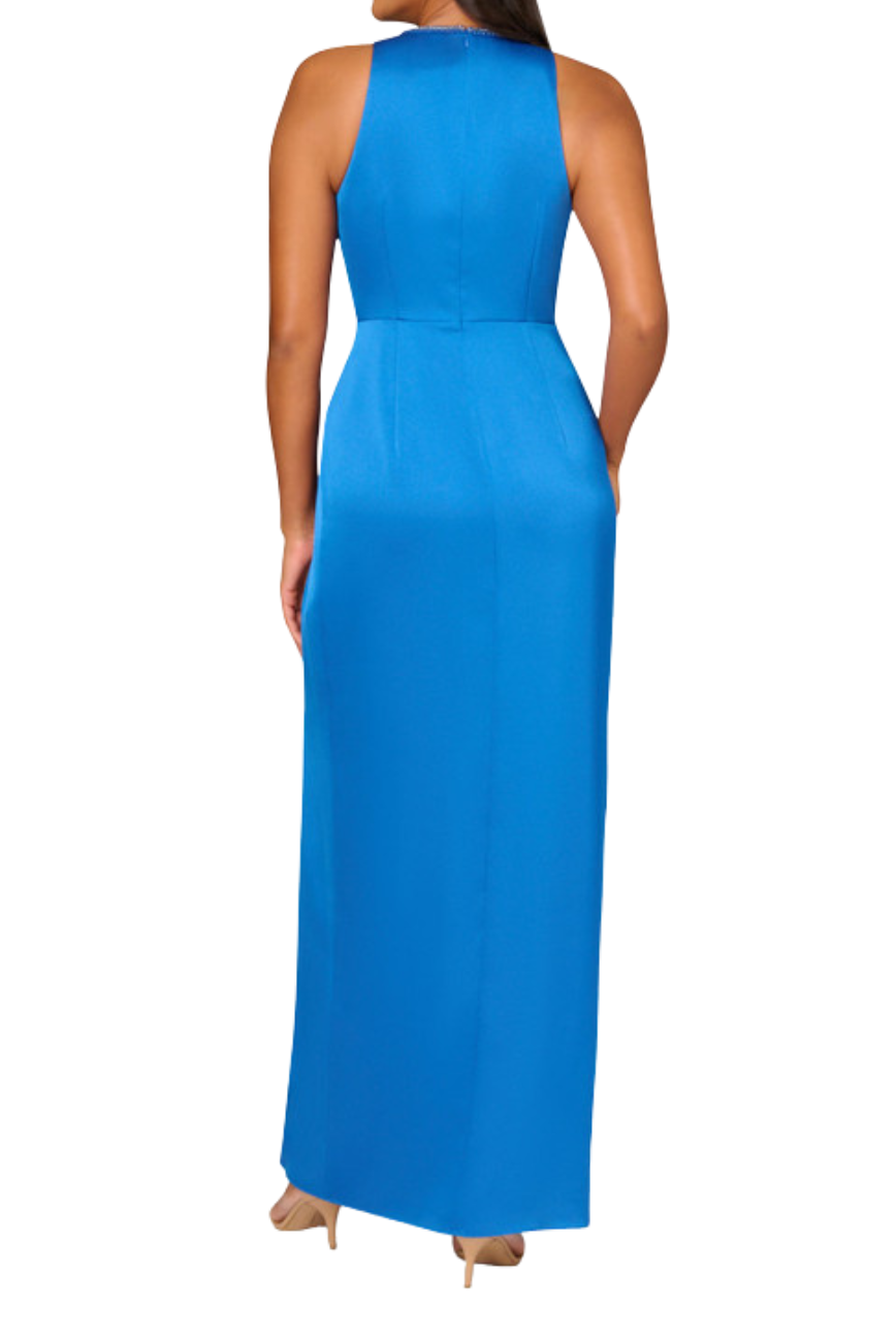 Satin V-neck Gown