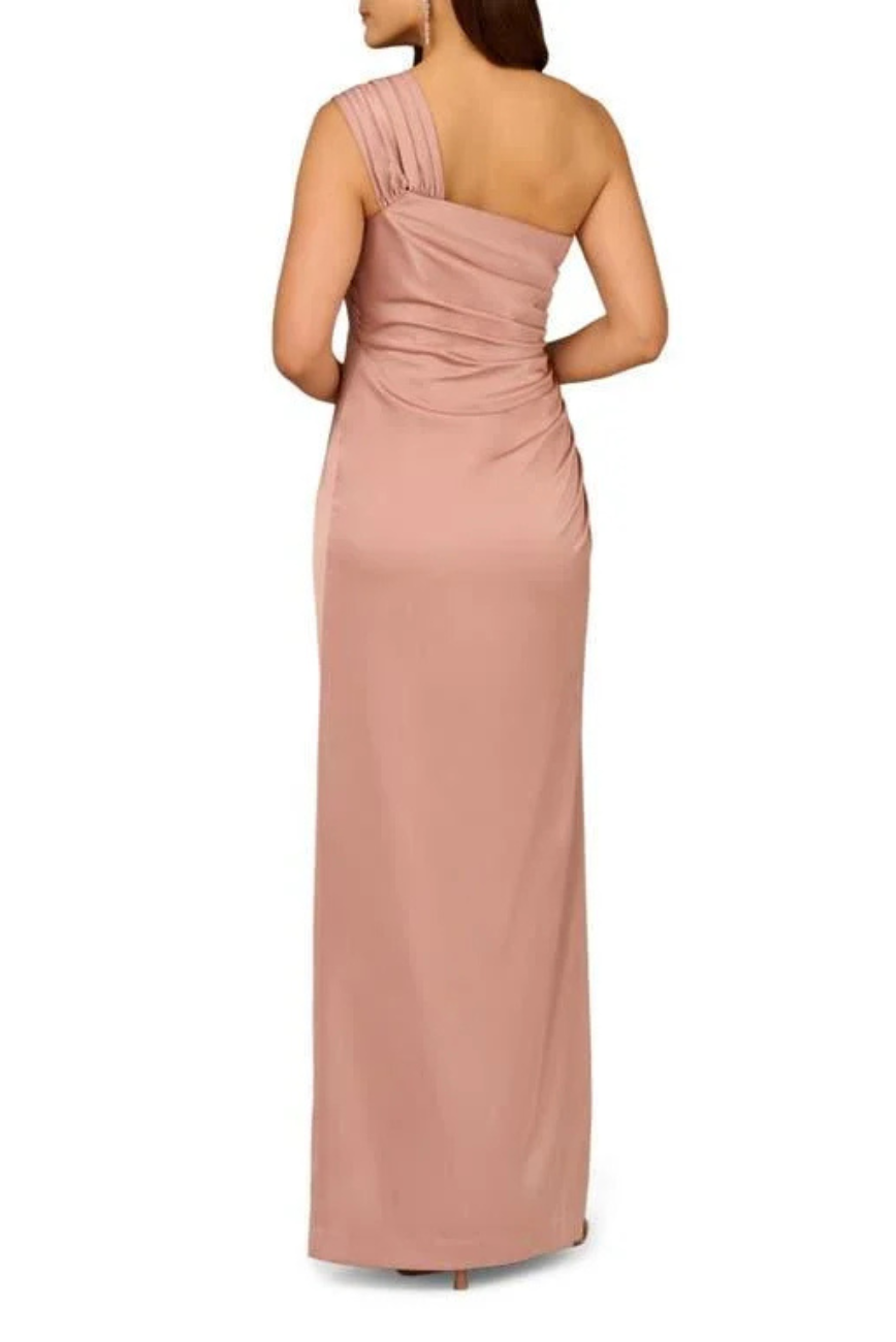 Crepe Satin Gown