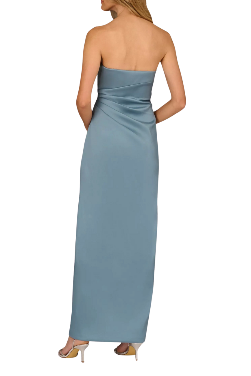Stretch Mikado Strapless Gown