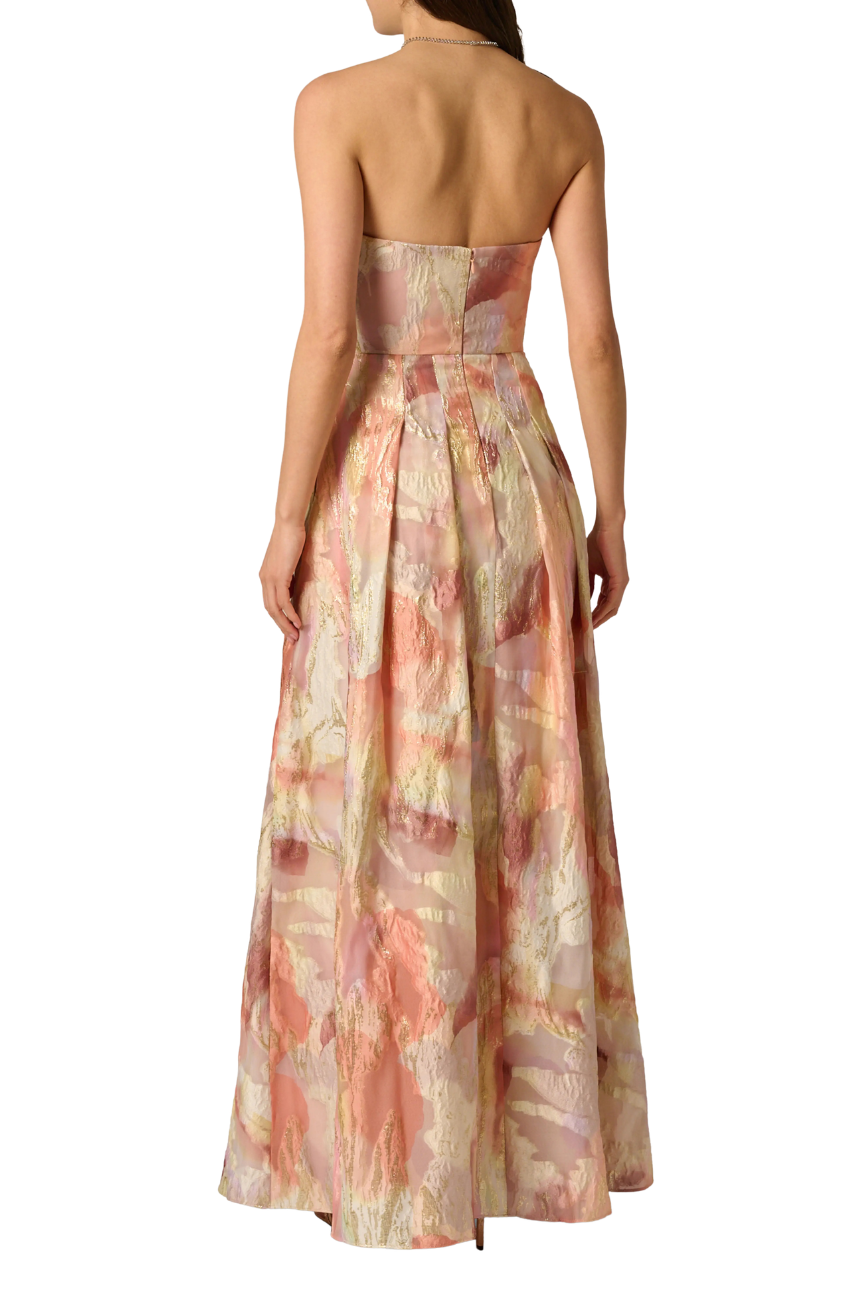 Floral Jacquard Gown