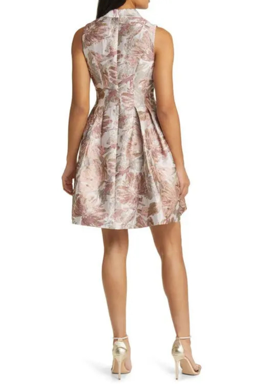 Floral Jacquard Dress