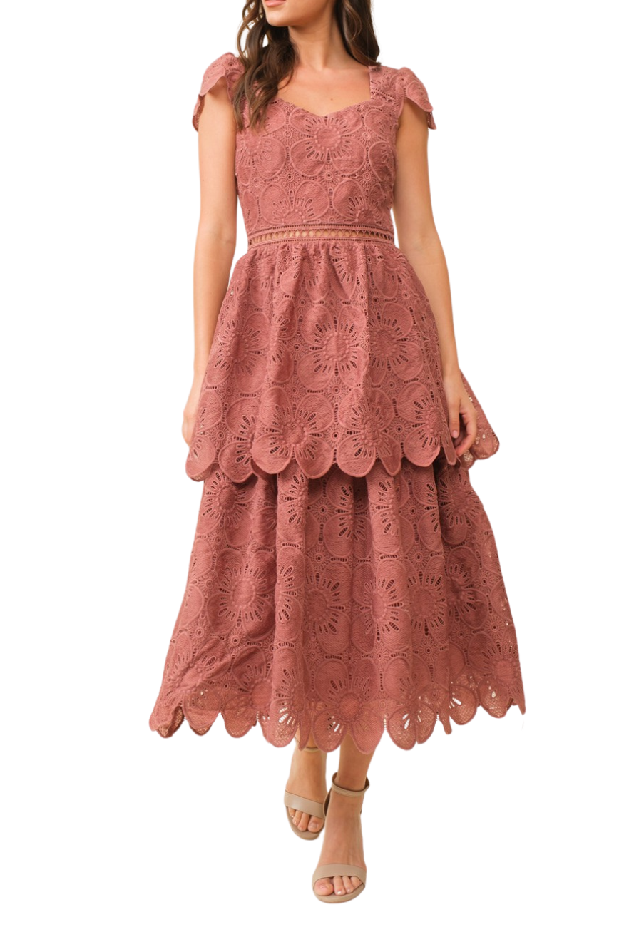 Cap Sleeve Midi Dress