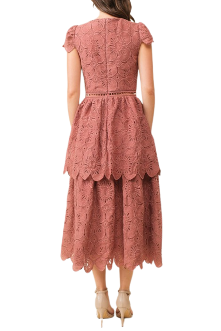 Cap Sleeve Midi Dress