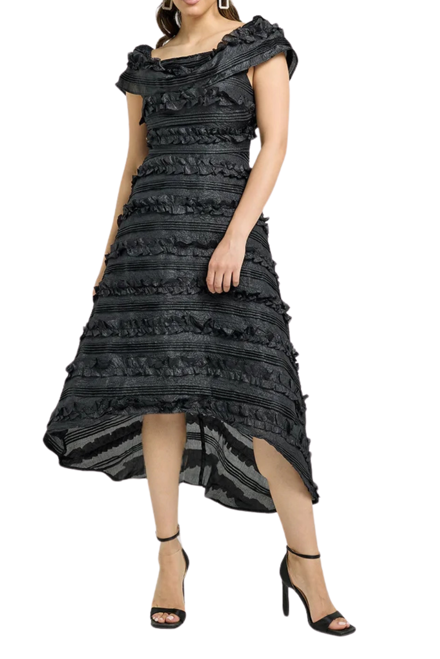 Off Shoulder High Low Dress