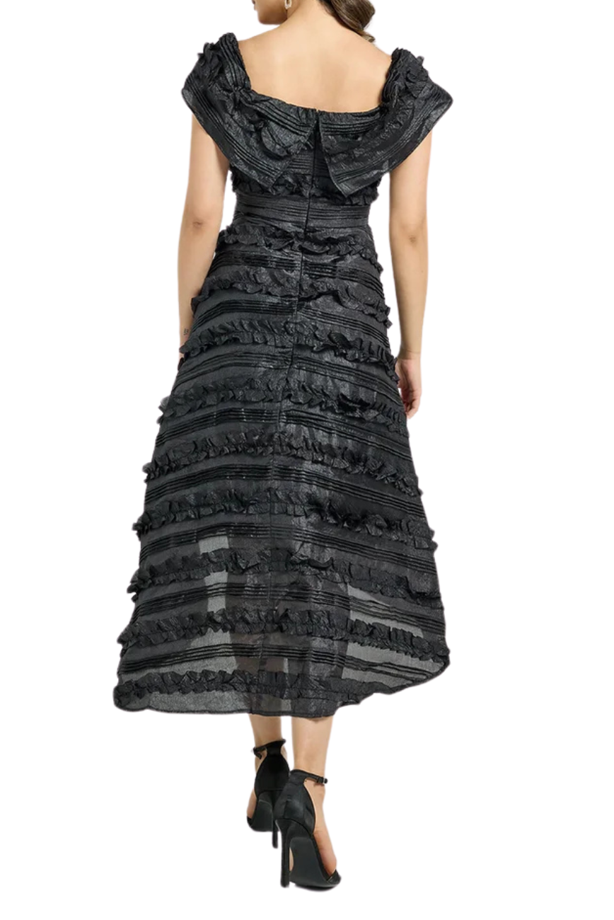 Off Shoulder High Low Dress