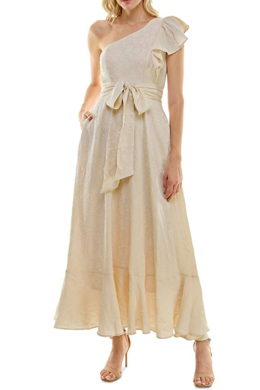 Flounce Hem Maxi Dress
