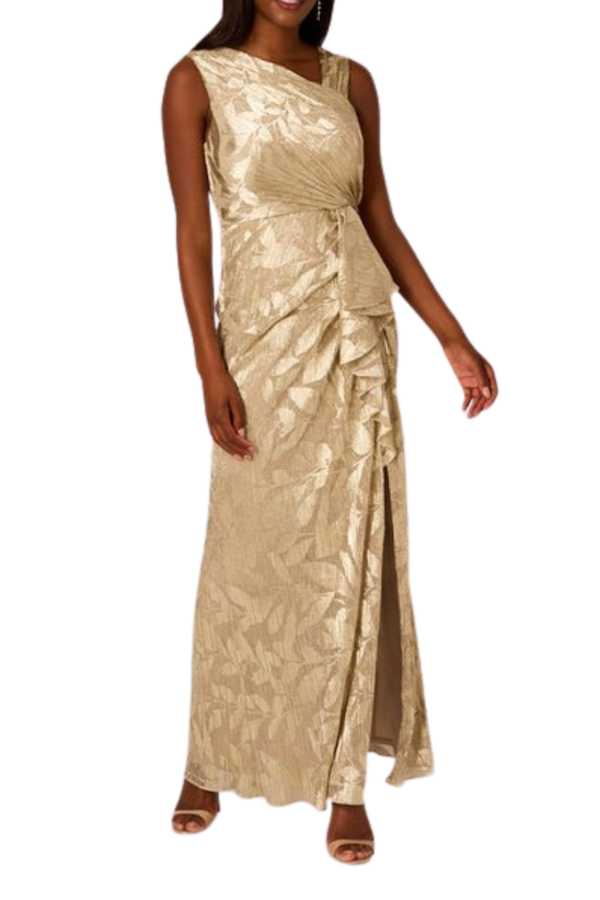 Printed Asymmetric Gown