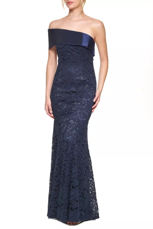 Lace Column Gown