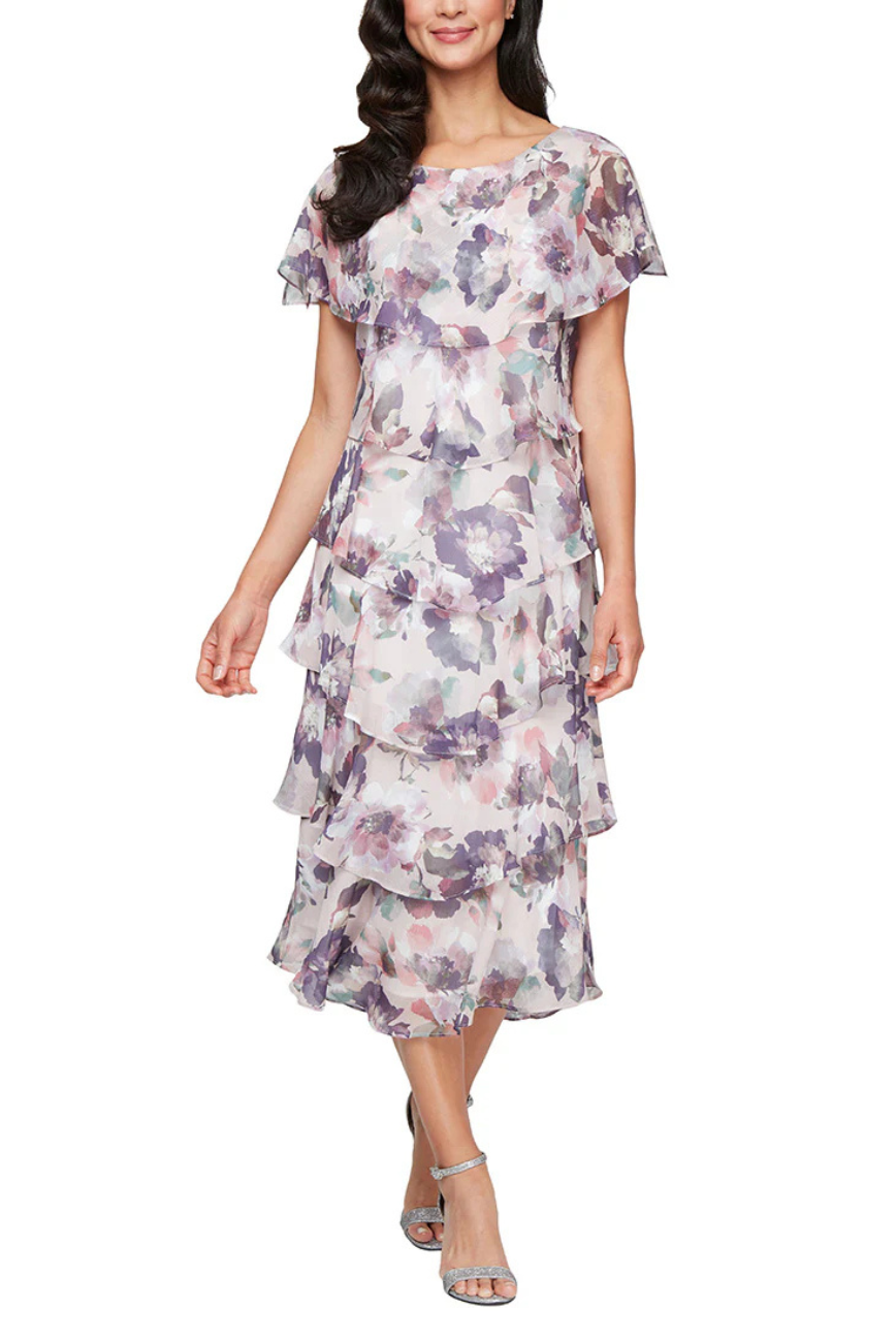 Tiered Floral Dress