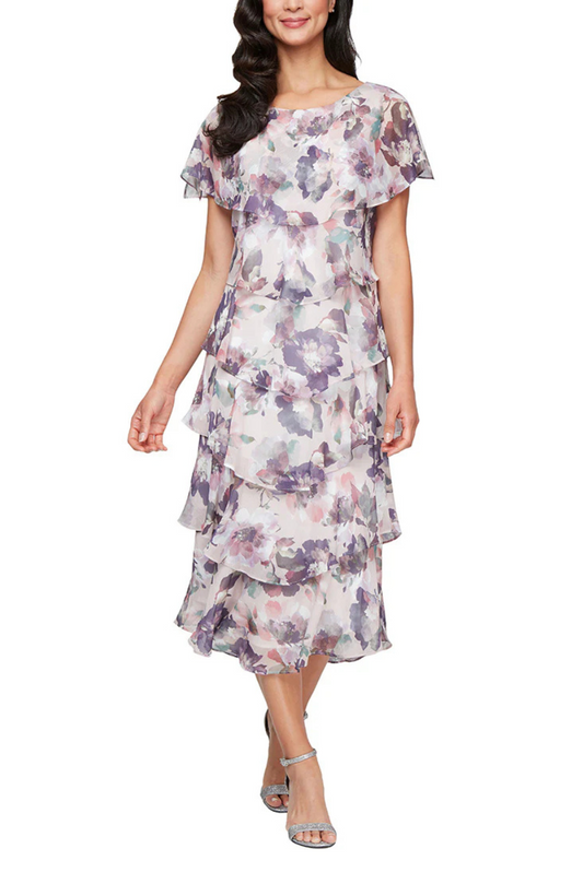 Tiered Floral Dress