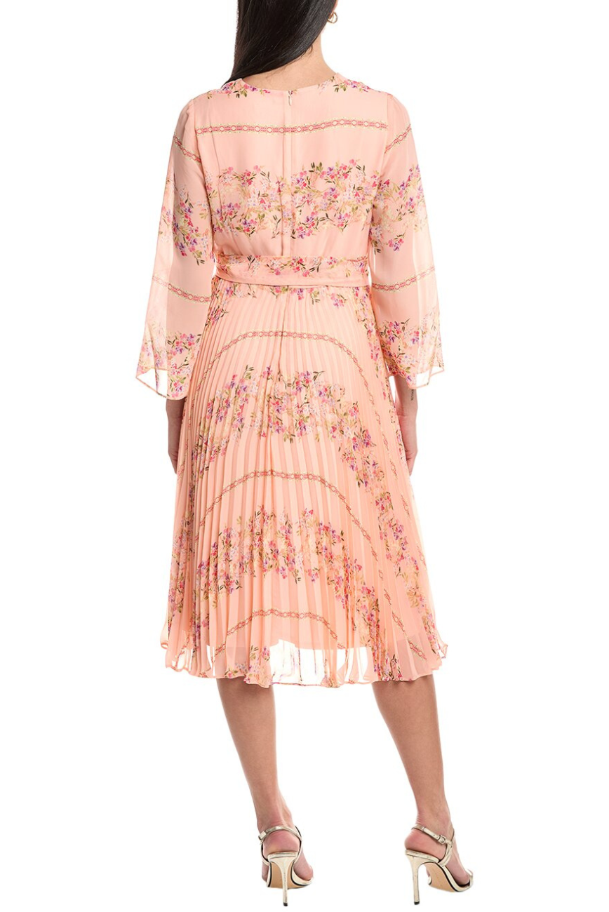 Tie Waist Floral Dress