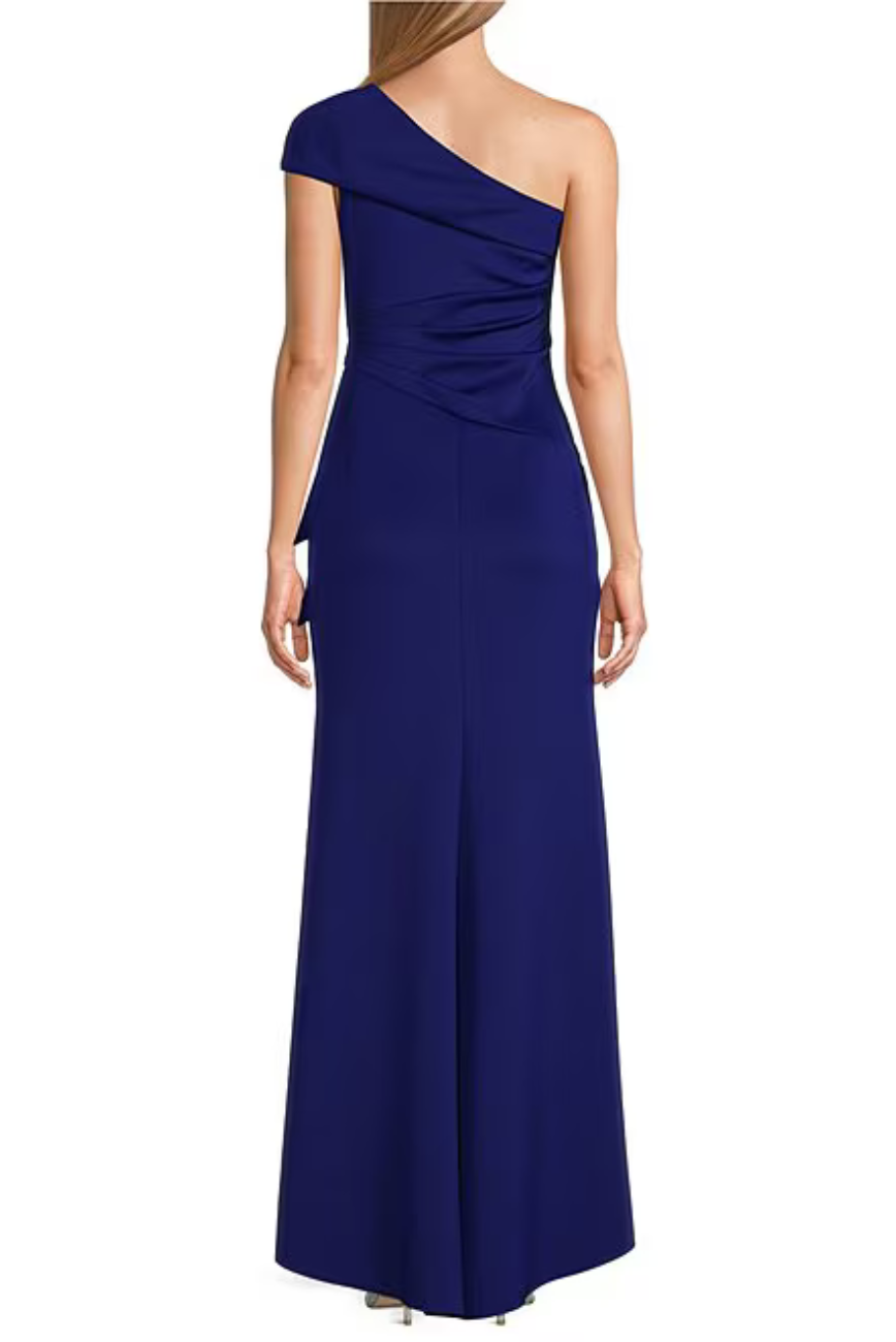 One Shoulder Ruched Gown