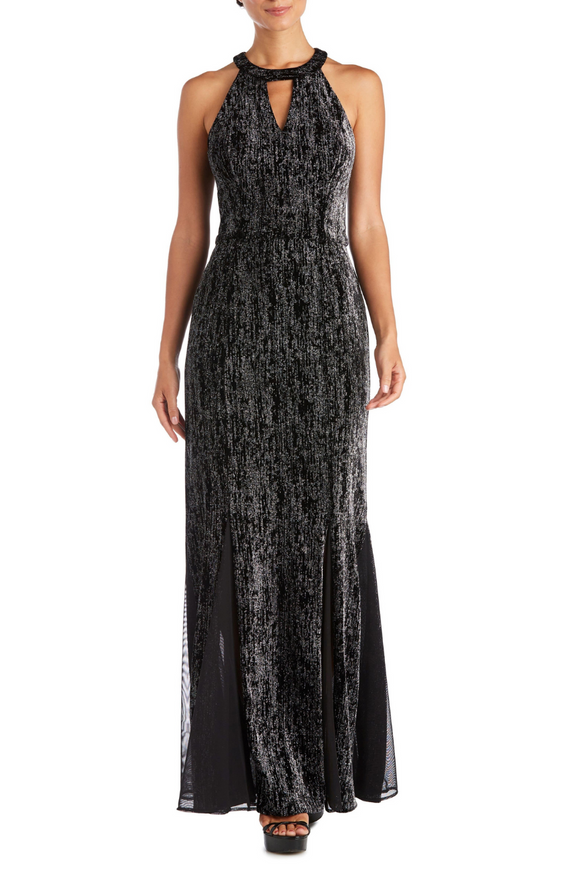 Shimmer Cutout Gown