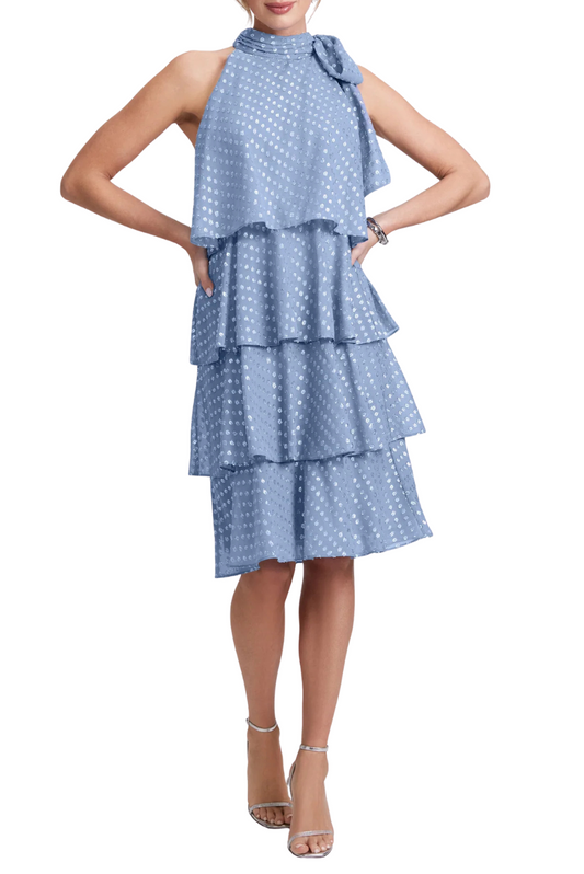 Polka Tier Midi Dress
