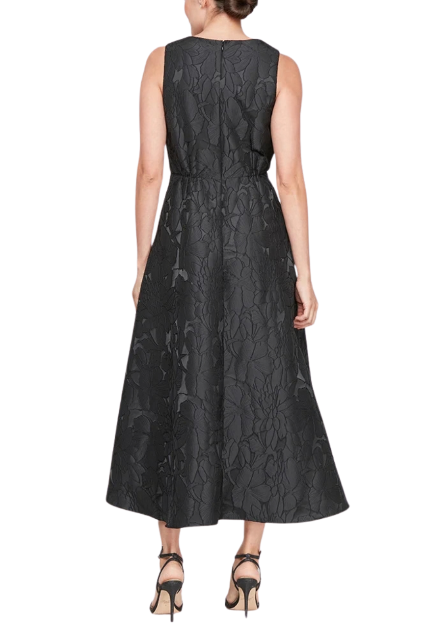 Hi Low Jacquard Dress