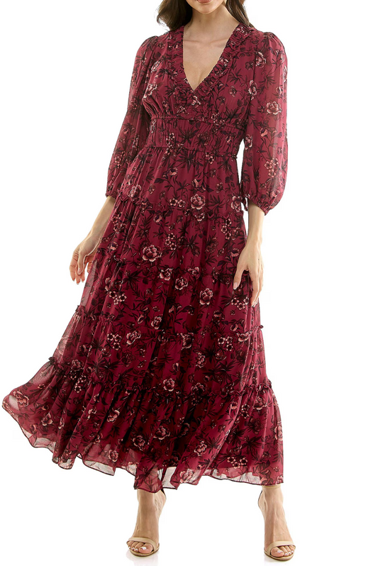 Printed Floral Dress