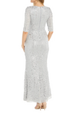 Corded Sequin Gown