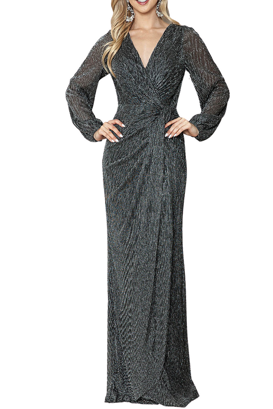 Longsleeve Crinkle Gown