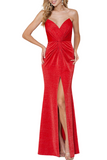 Strapless Twisted Front Gown