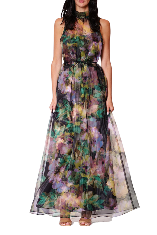 Floral Overlay Gown